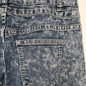 Iris Jeans Skinny High Rise Size 7 x 30 Acid Wash Stretch Regular Pants Blue